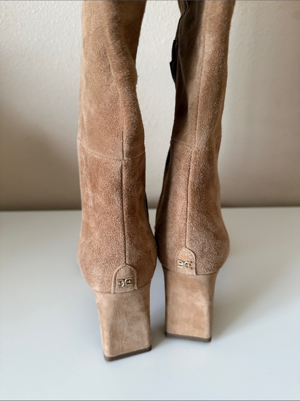 Sam Edelman Sylvia Tan Suede Knee High Boots 6.5 - Picture 4 of 7